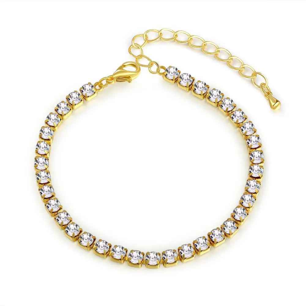 Simple All-match Diamond Drill Chain Bracelet - Norellé