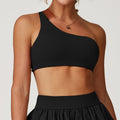 Irregular Spaghetti-strap Quick-drying Beauty Back Underwear Oblique One Shoulder Sports Bra - Norellé