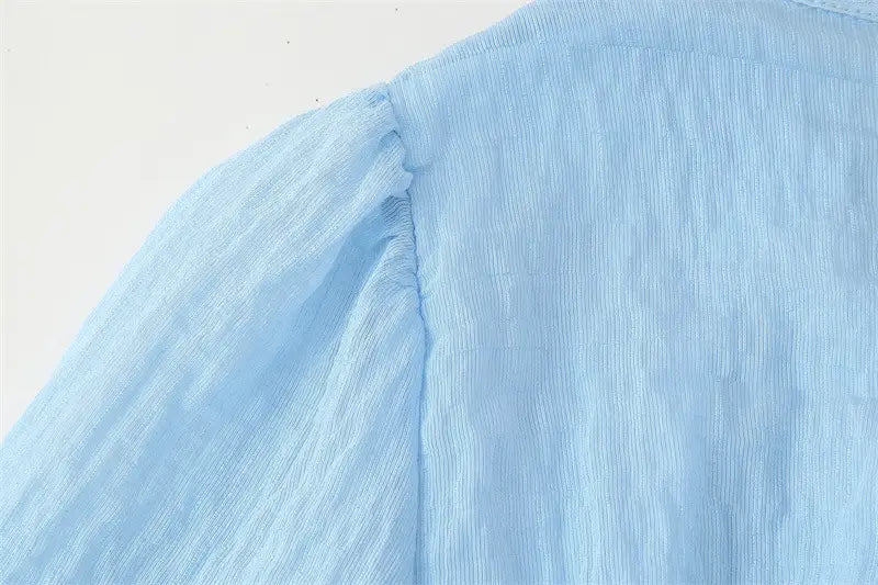 With Belt Laminated Decoration Dress