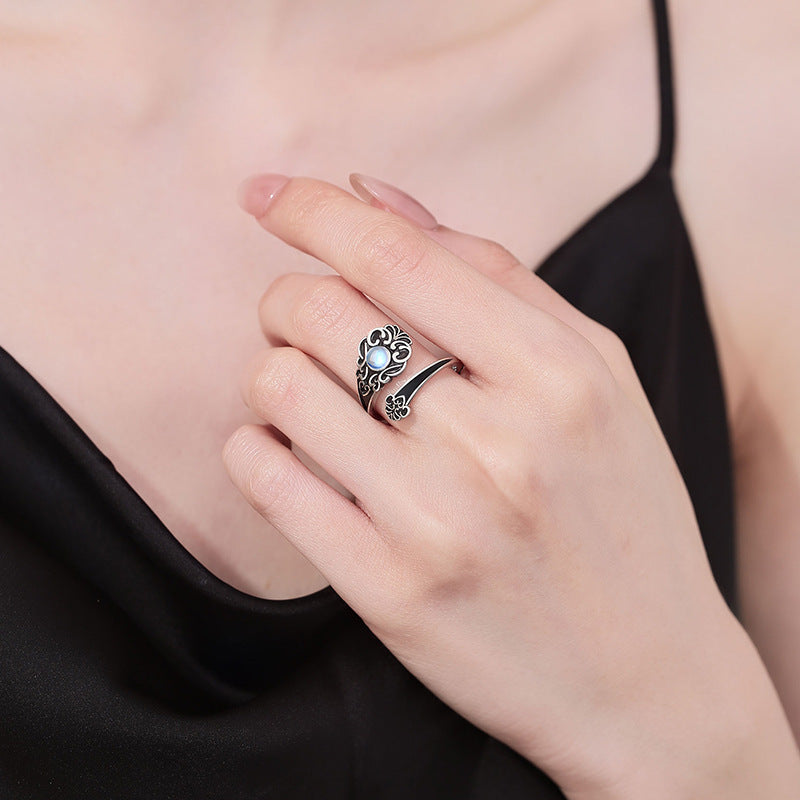 Retro Old Love Opal Ring For Women - Norellé