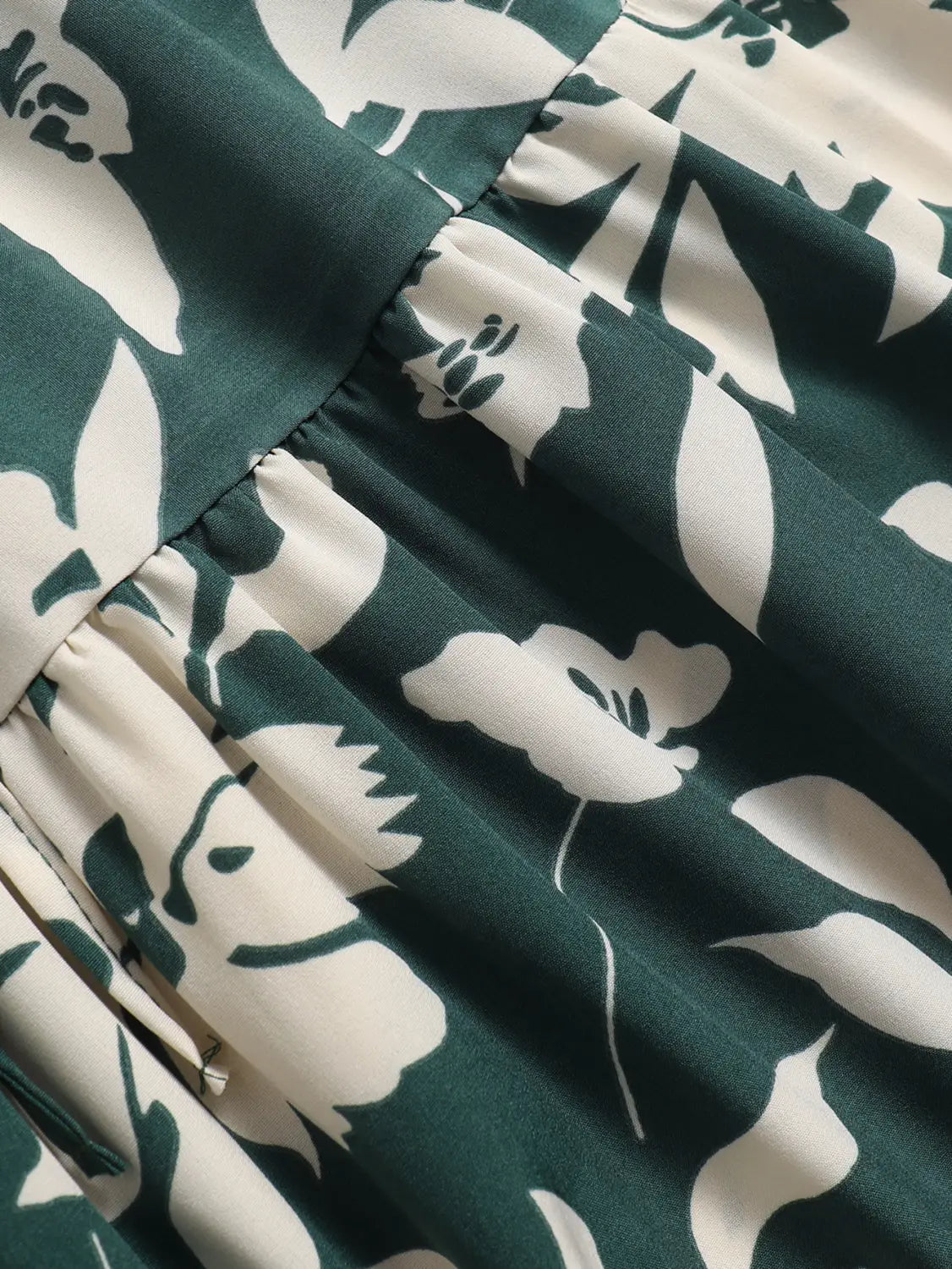 Printed A- Line Skirt Pleated Women