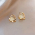 Silver Needle Fashion High-grade Diamond Enamel Earrings - Norellé