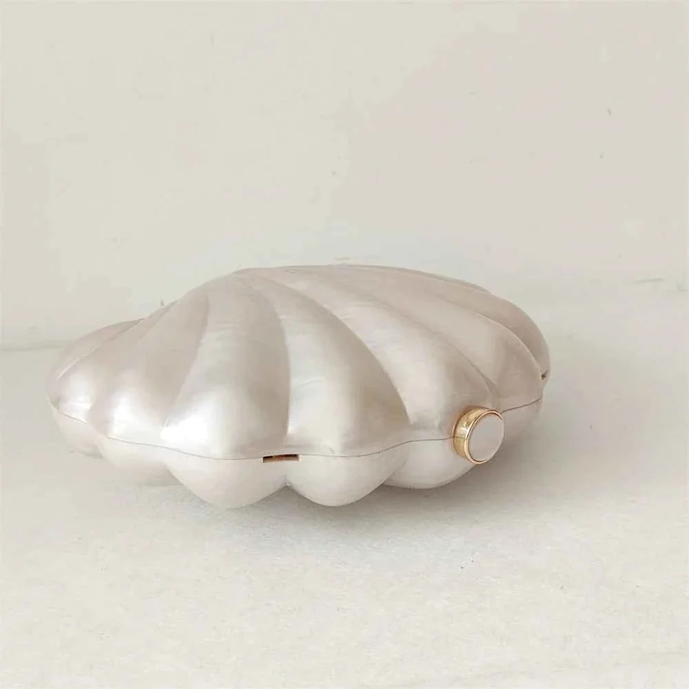 Female Shell Acrylic Box Clutch