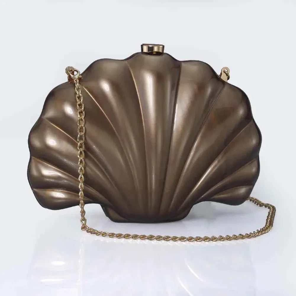Female Shell Acrylic Box Clutch