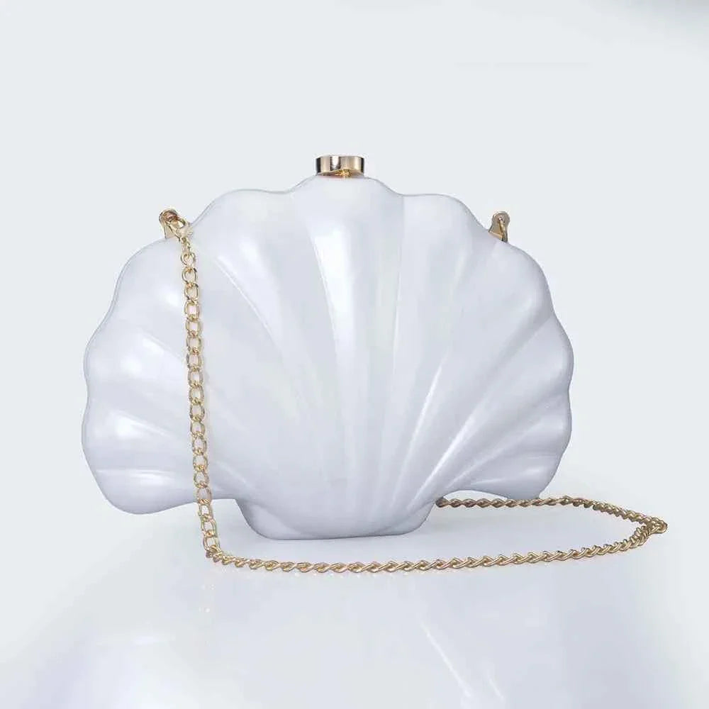 Female Shell Acrylic Box Clutch