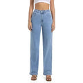 Female Straight Leg Jeans Women Low Rise - Light Blue / S
