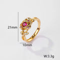 Retro Gemstone Affordable Luxury Fashion Open-end Personality Ring - Norellé