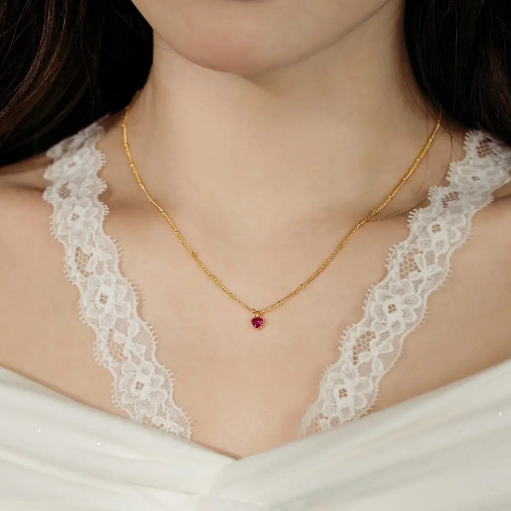 S925 Sterling Silver Necklace Women’s Advanced Oval Water Foam 8A Heart-shaped Zircon Flower Horse Eye Clavicle Chain