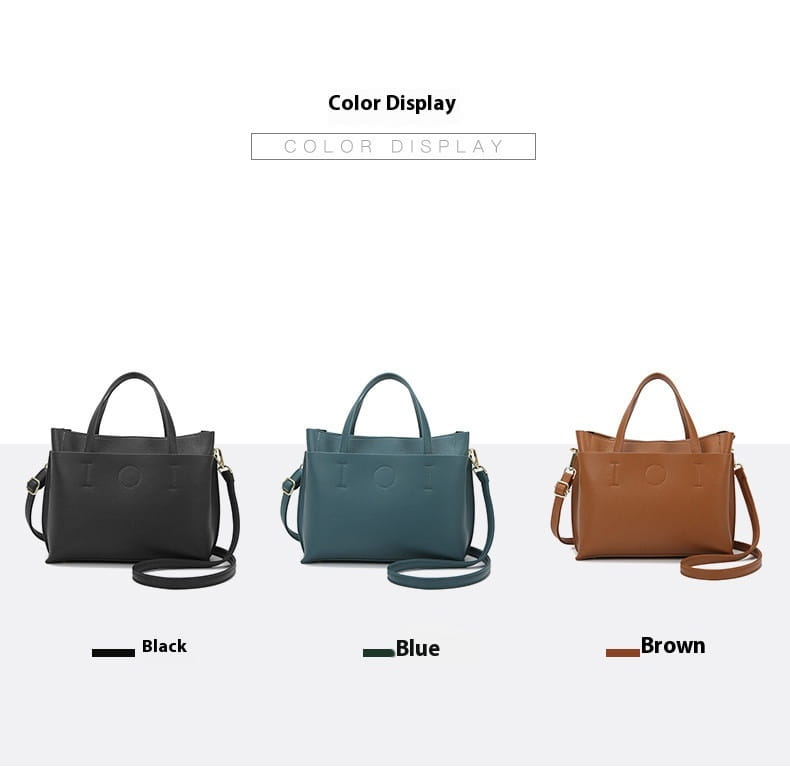 Tote Bag Large Capacity Multi-compartment Soft Surface Messenger