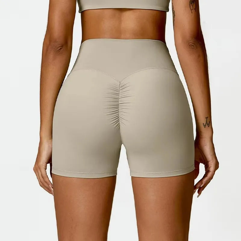 Fitness Shorts Buttock Lift Scrunch Yoga