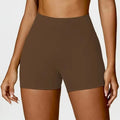 Fitness Shorts Buttock Lift Scrunch Yoga - ginkgo brown / S / CHINA