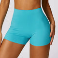 Fitness Shorts Buttock Lift Scrunch Yoga - Lake Blue / S / CHINA