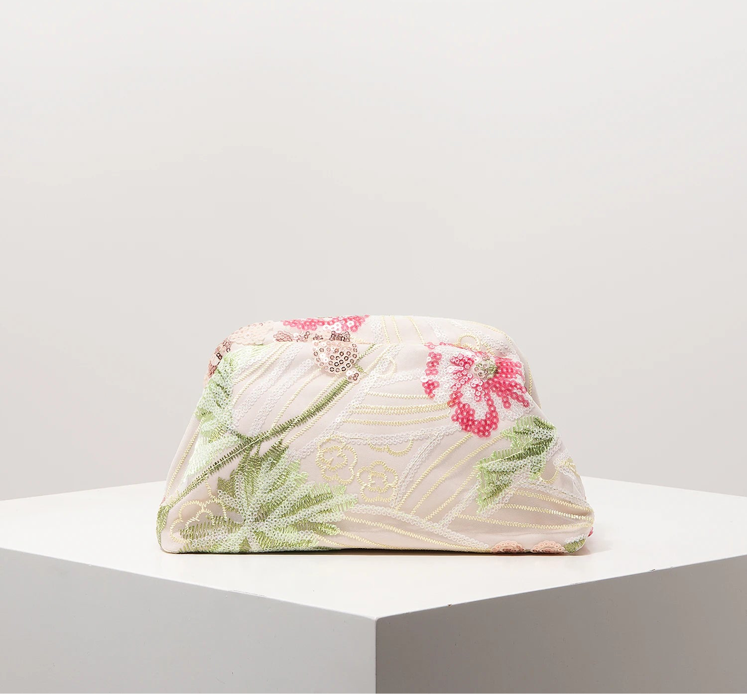 Floral Bag Sequin Clutch Bag For Women