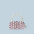 Floral Hand Woven Bag - PURPLE