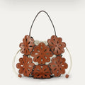Flower Bag Luxury Handbag High Quality Fashion Women’s Shoulder - Brown