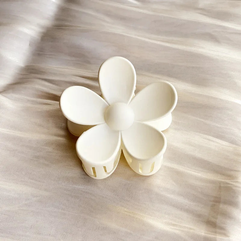 Flower Hair Clips for Women - 240808 white