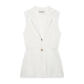 French Design Knitted Vest V-neck - White / L - electronic accessories