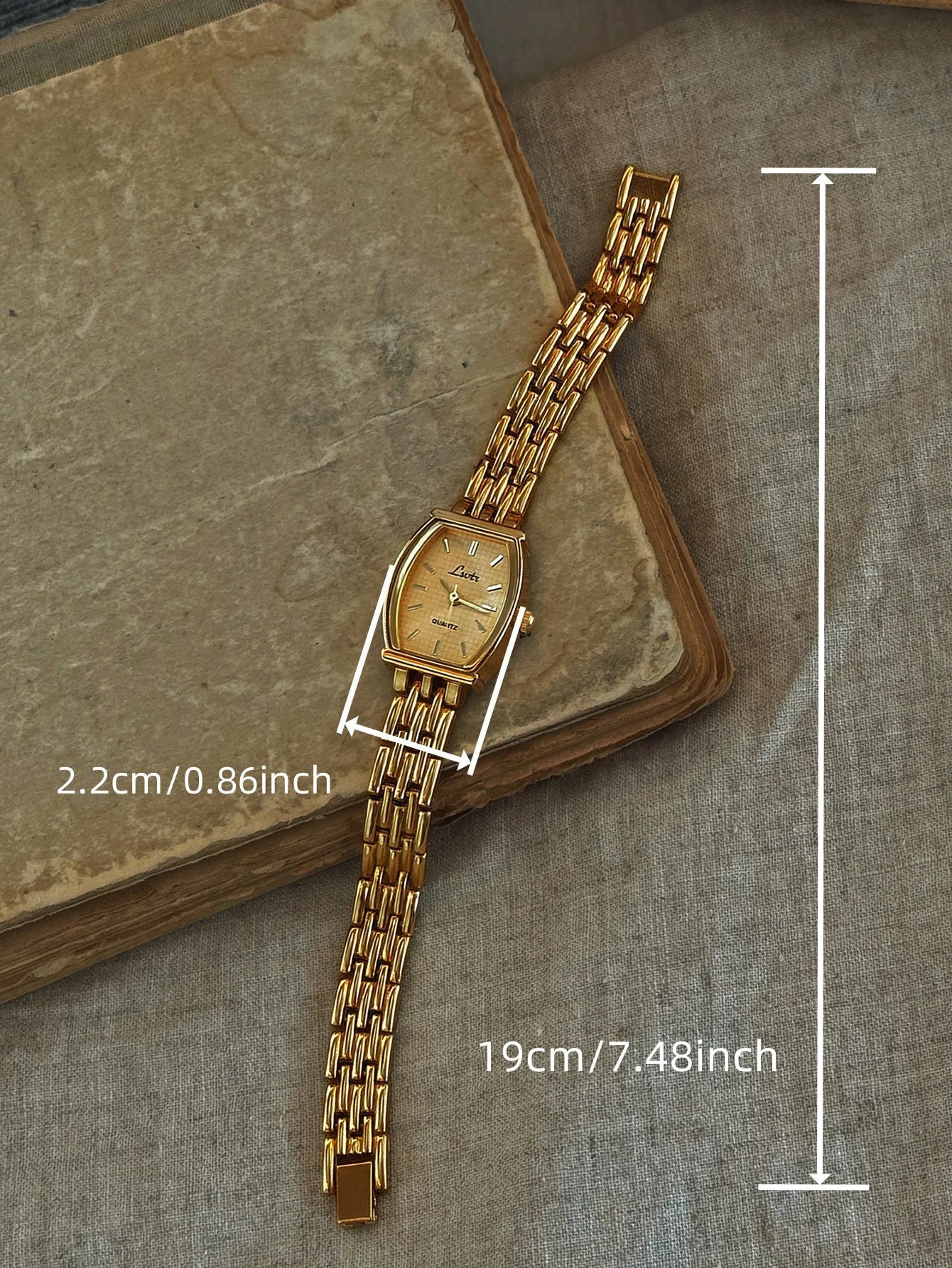 French Retro Gold Small Dial Ladies Watch