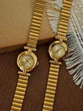 French Retro Gold Small Dial Women’s Watch