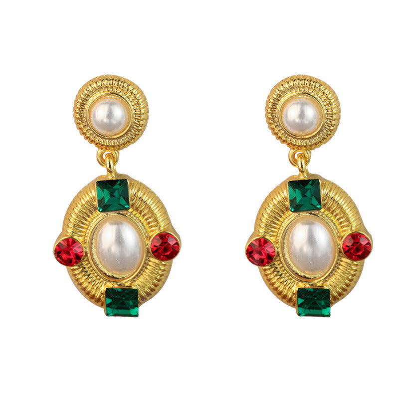 French Style Middle-ancient Earrings - E31907 - electronic accessories