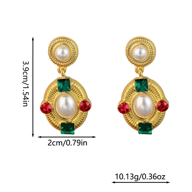 French Style Middle-ancient Earrings - E31907 - electronic accessories