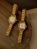 French-Style Vintage Exquisite Gold Square Small Dial Women’s Watch
