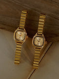 French-Style Vintage Exquisite Gold Square Small Dial Women’s Watch