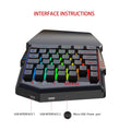 Gaming Keyboard Throne One Mouse Set - Black - electronic accessories
