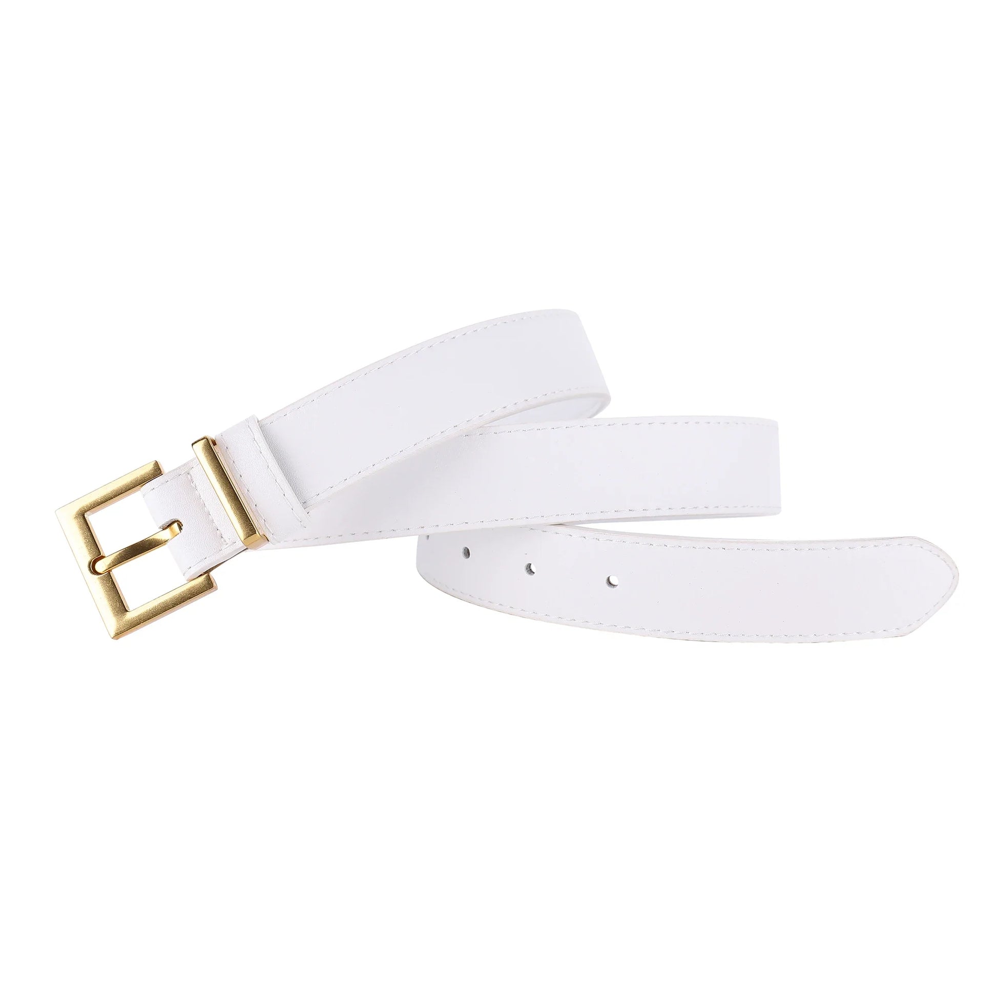 Genuine Leather Belt for Women - white / 100cm