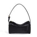 Genuine Leather Horsehair Underarm Bags For Women - black / Mini(Max Length<20cm)