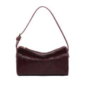 Genuine Leather Horsehair Underarm Bags For Women - Burgundy / Mini(Max Length<20cm)