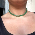Geometric Multi-cut Glass Crystal Necklace - Green - electronic accessories