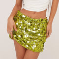 Glitter Shinny Short Skirt Sequin Sparkly Mini Women - A / L