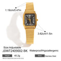 Gold Color Plated Stainless Steel Quartz Mechanism Watch - JDWT2409002-BK