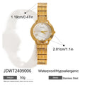 Gold Color Plated Stainless Steel Quartz Mechanism Watch - JDWT2409006