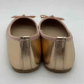 Gold Silver Elegant Bowknot Round Toe Women's Flat