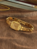 Gold Square Dial Women’s Watch