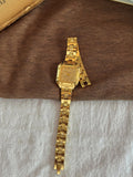 Gold Square Dial Women’s Watch