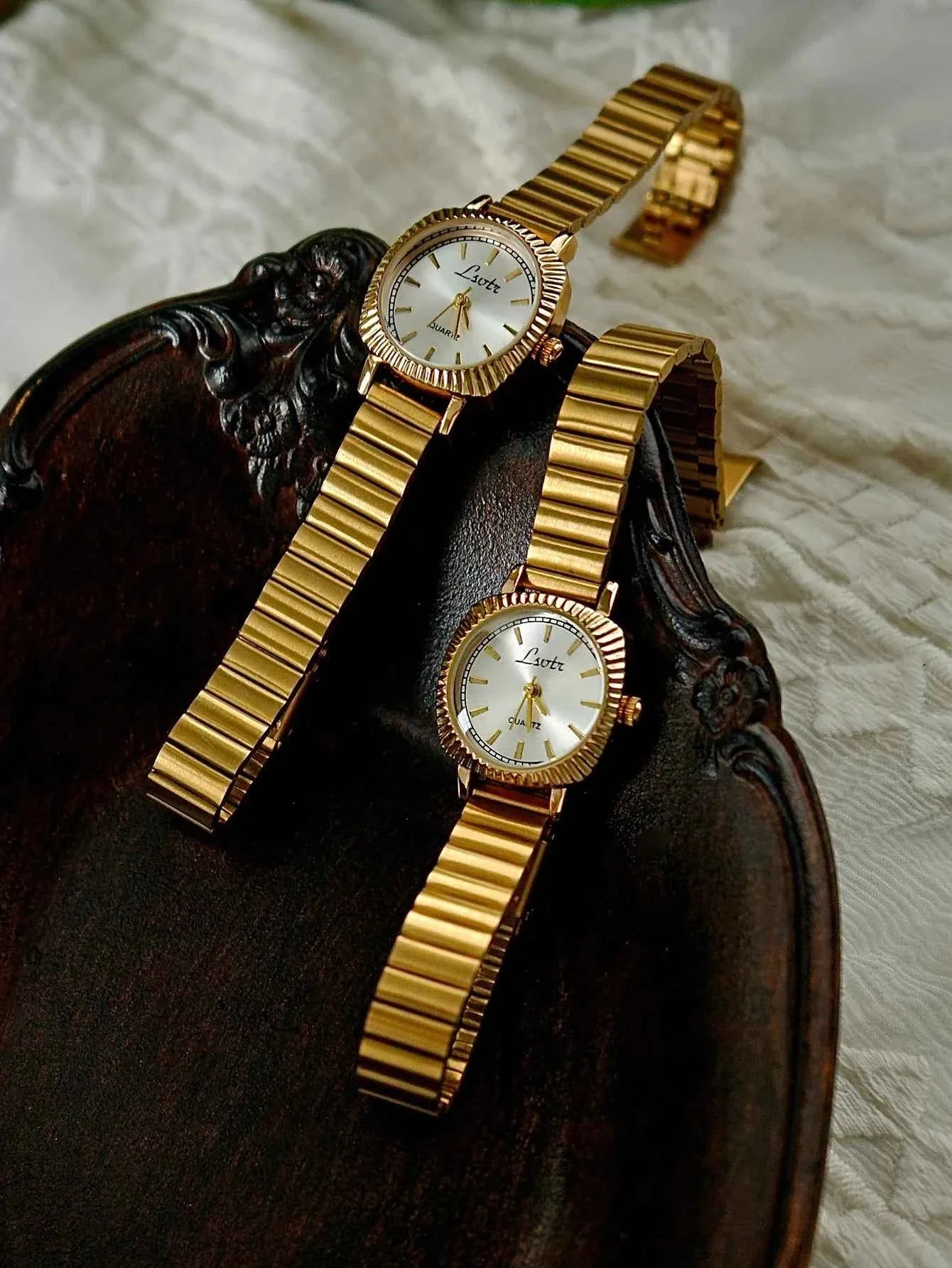 Gold Stainless Steel Women's Watch