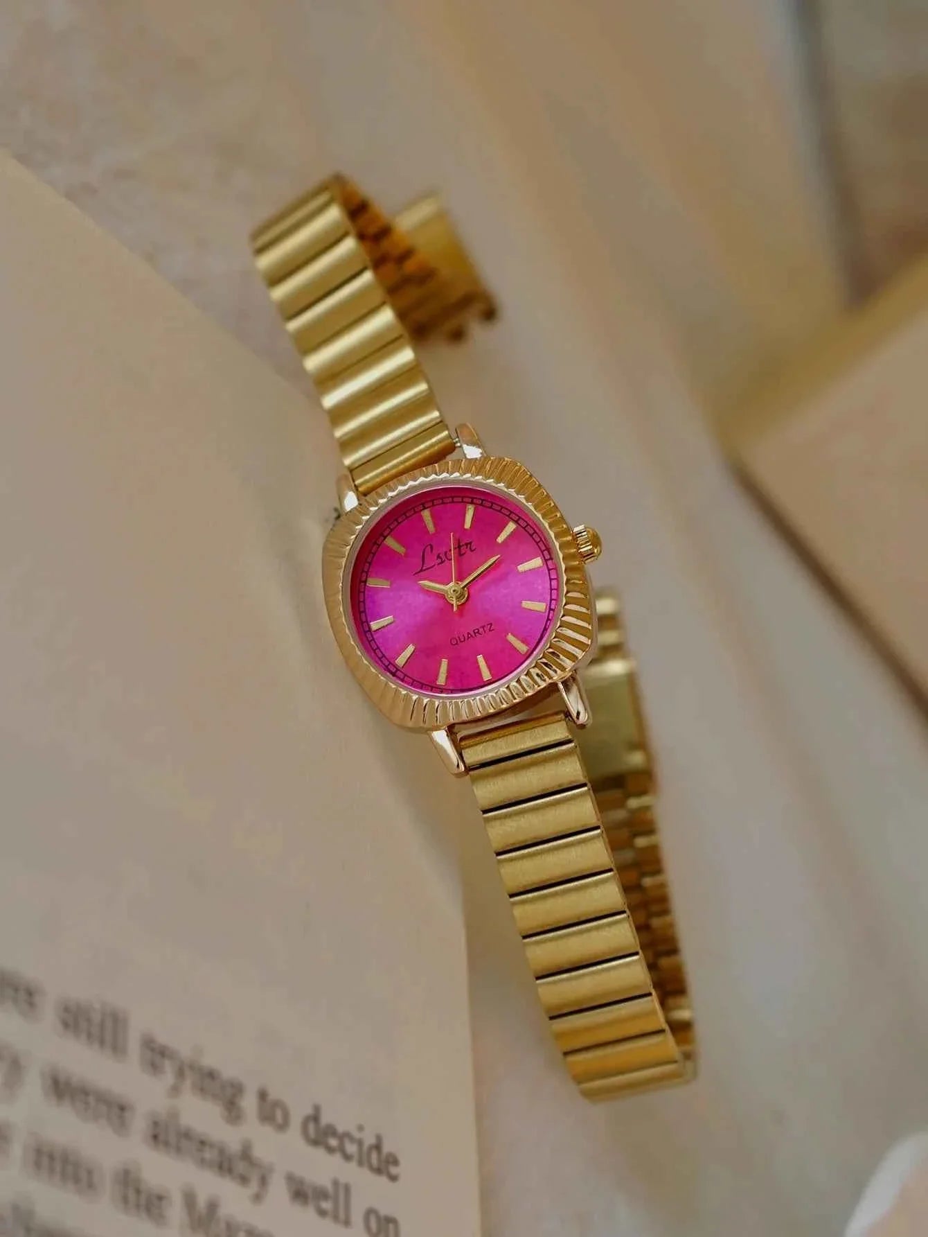 Gold Stainless Steel Women's Watch