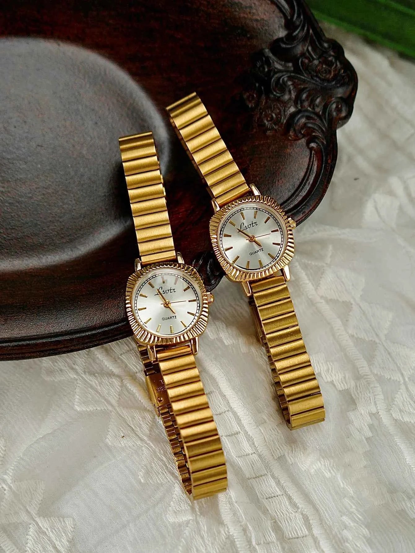 Gold Stainless Steel Women's Watch