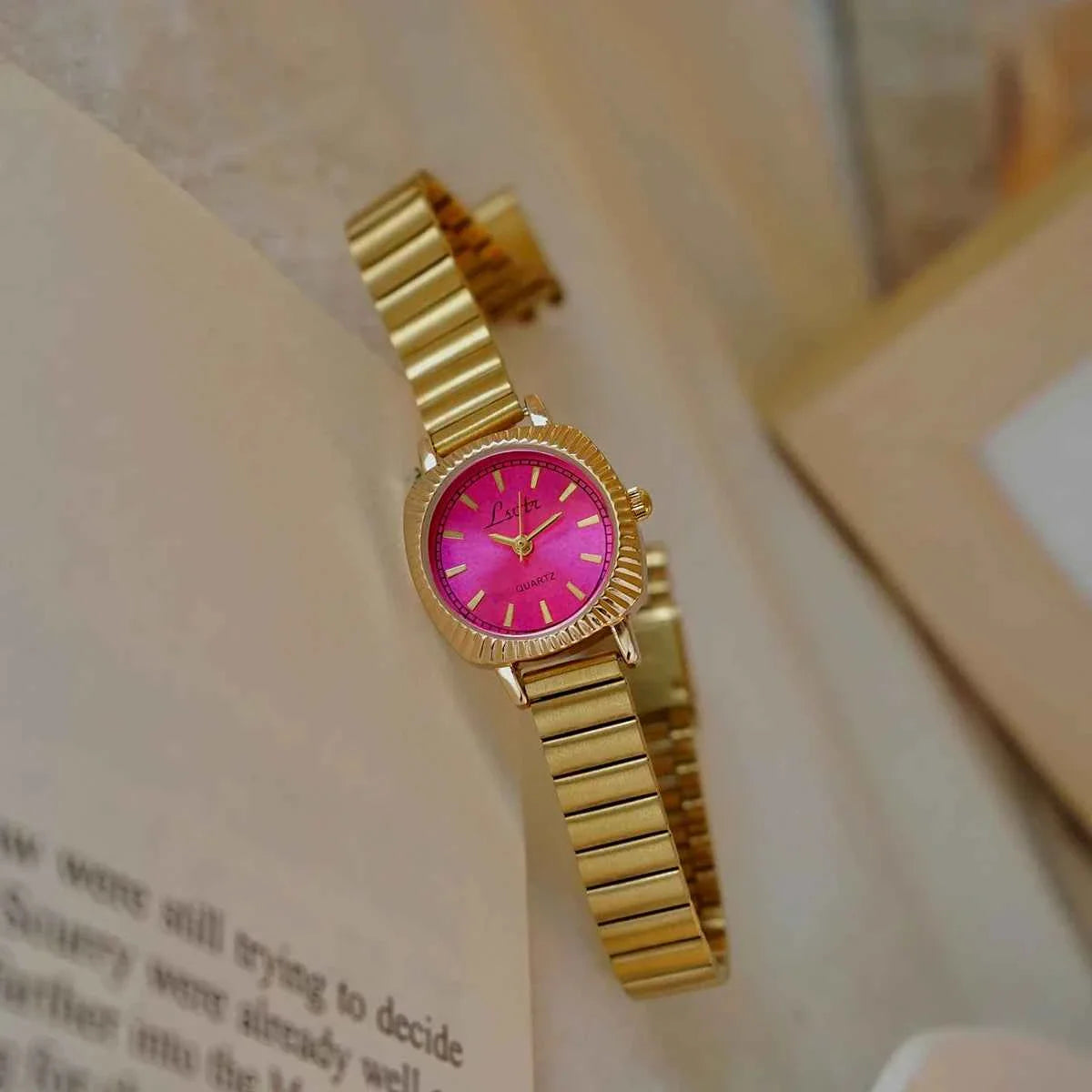 Gold Stainless Steel Women's Watch