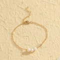 Gold Three Natural Freshwater Pearl Bracelet - electronic accessories