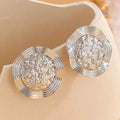 Golden Retro Easy Matching Eardrops Earrings - Silver - electronic accessories