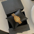 Golden Snake Head Gorgeous Chain Watch Women - Gold Strap Noodles - electronic accessories