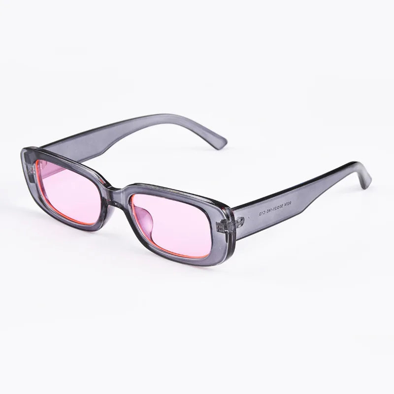 Green Rectangle Sunglasses Women - 5 / As the picture