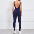 Gym Set Women Sports One Piece Suit - navy blue / S / CHINA