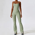 Gym Yoga Suit 2PCS Tight Fitting Sports Set - Bean Green / S / CHINA