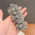Hair Clips Pure White Headband - D