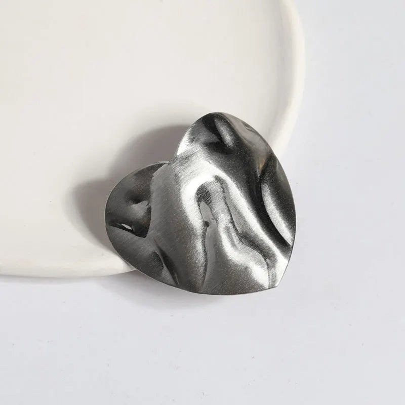 Hair Hook Metal Brushed Ponytail - Silver 4